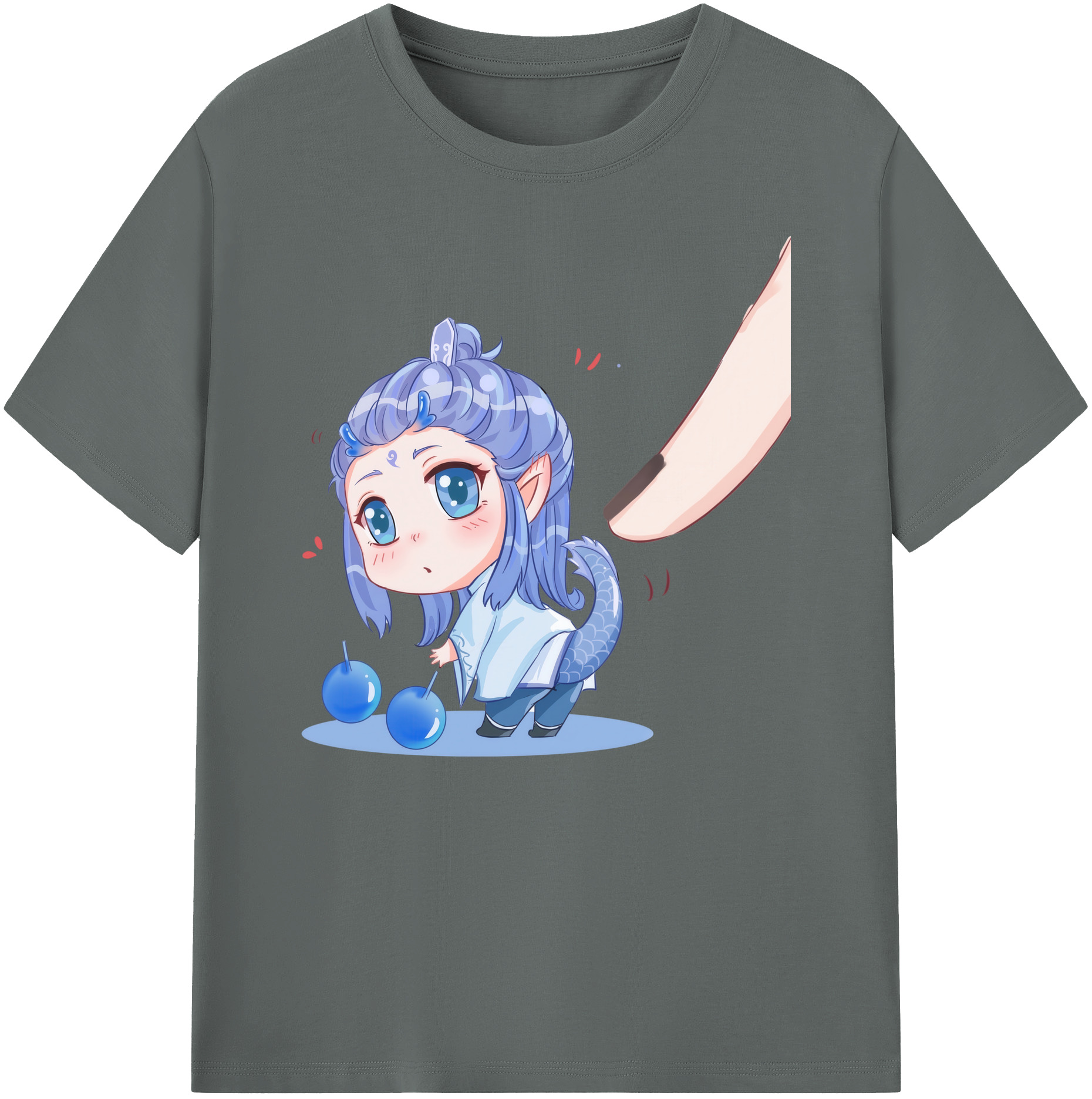 （画像用） Ne Zha 2 ナタ 魔童の大暴れ 綿100％ メンズ半袖Tシャツ｜肌触りやわらか＆通気性